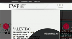 Desktop Screenshot of fashionwirepress.com